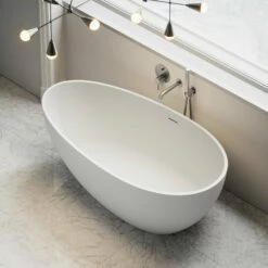 Front Page -LUSSOSTONE Shop egg shell freestanding mini stone bath 1500mm p23 17505 zoom