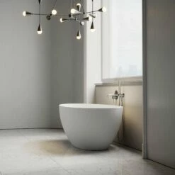 Egg Shell Freestanding Mini Stone Bath 1500mm 9 Egg Shell Freestanding Mini Stone Bath 1500mm -LUSSOSTONE Shop egg shell freestanding mini stone bath 1500mm p23 17506 zoom