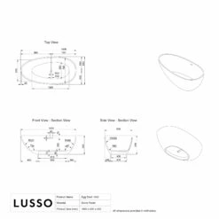Egg Shell Freestanding Stone Bath 1600mm -LUSSOSTONE Shop egg shell freestanding stone bath 1600mm p507 41669 zoom