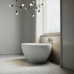 Egg Shell Freestanding Stone Bath 1700mm -LUSSOSTONE Shop egg shell freestanding stone bath 1700mm p21 17434 zoom