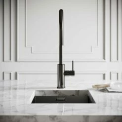Elegance Pull Out Kitchen Mixer Tap Gunmetal -LUSSOSTONE Shop elegance pull out kitchen mixer tap gunmetal p5840 35570 zoom
