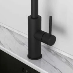Elegance Pull Out Kitchen Mixer Tap Matte Black -LUSSOSTONE Shop elegance pull out kitchen mixer tap matte black p4072 22859 zoom