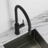 Elegance Pull Out Kitchen Mixer Tap Matte Black & Vello Undermount Sink Black Gunmetal -LUSSOSTONE Shop elegance pull out kitchen mixer tap matte black vello undermount sink black gunmetal p5013 27570 image