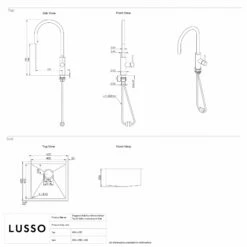 Elegance Pull Out Kitchen Mixer Tap & Vello Undermount Sink In Stainless -LUSSOSTONE Shop elegance pull out kitchen mixer tap vello undermount sink in stainless p4949 35409 zoom