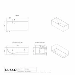 Ethos Freestanding Stone Bath 1700mm -LUSSOSTONE Shop ethos freestanding stone bath 1700mm p32 34907 zoom