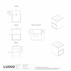 Ethos Vanity Unit With Stone Basin (Matte White 400mm) -LUSSOSTONE Shop ethos vanity unit with stone basin matte white 400mm p735 36054 zoom