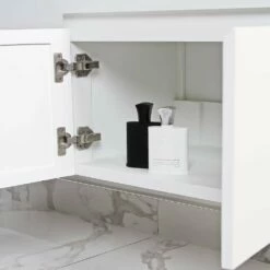 Ethos Vanity Unit With Stone Basin (Matte White 600mm) 16 Ethos Vanity Unit With Stone Basin (Matte White 600mm) -LUSSOSTONE Shop ethos vanity unit with stone basin matte white 600mm p2014 11858 image