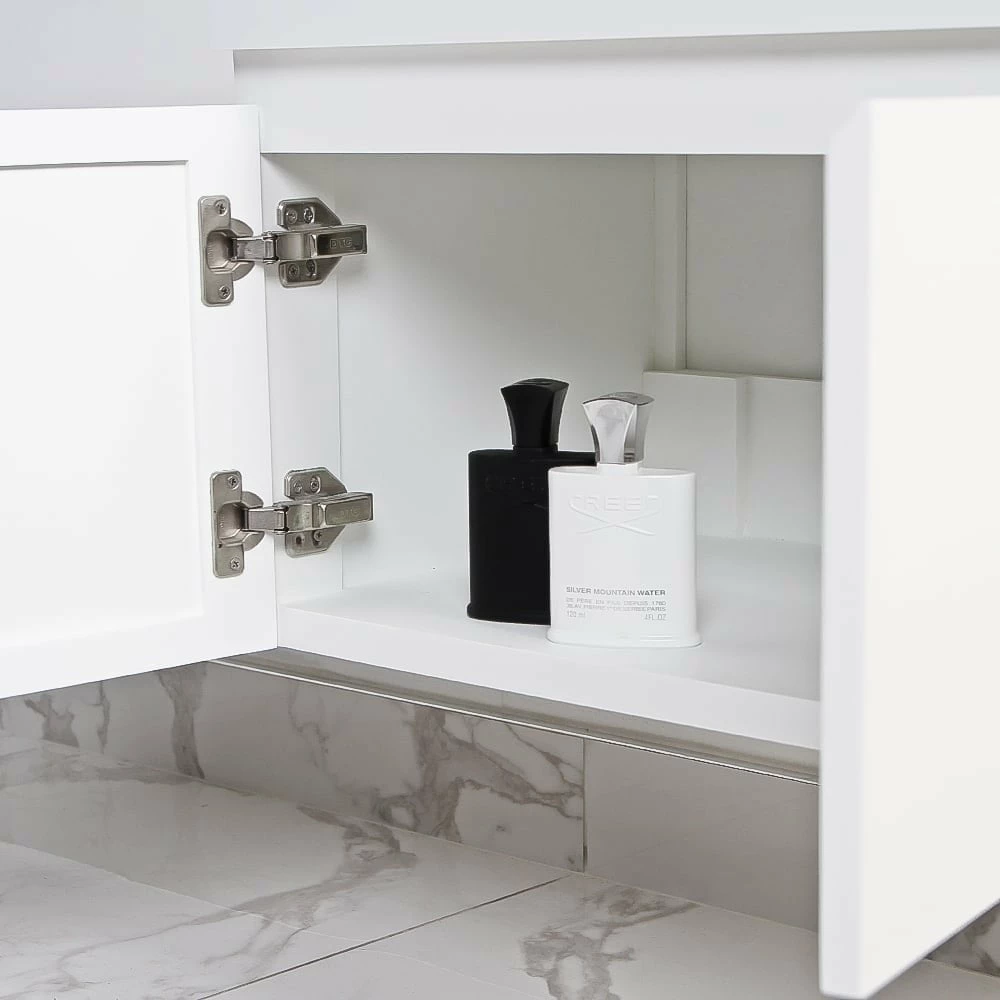 Ethos Vanity Unit With Stone Basin (Matte White 600mm) 9 Ethos Vanity Unit With Stone Basin (Matte White 600mm) - Image 7
