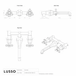 Eton Polished Nickel Wall Mounted Basin Mixer Tap 9 Eton Polished Nickel Wall Mounted Basin Mixer Tap -LUSSOSTONE Shop eton polished nickel wall mounted basin mixer tap p3872 35781 zoom