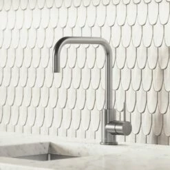 Flow Brushed Stainless Single Lever Kitchen Mixer Tap