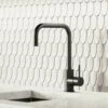 Flow Matte Black Single Lever Kitchen Mixer Tap -LUSSOSTONE Shop flow matte black single lever kitchen mixer tap p1243 36889 zoom