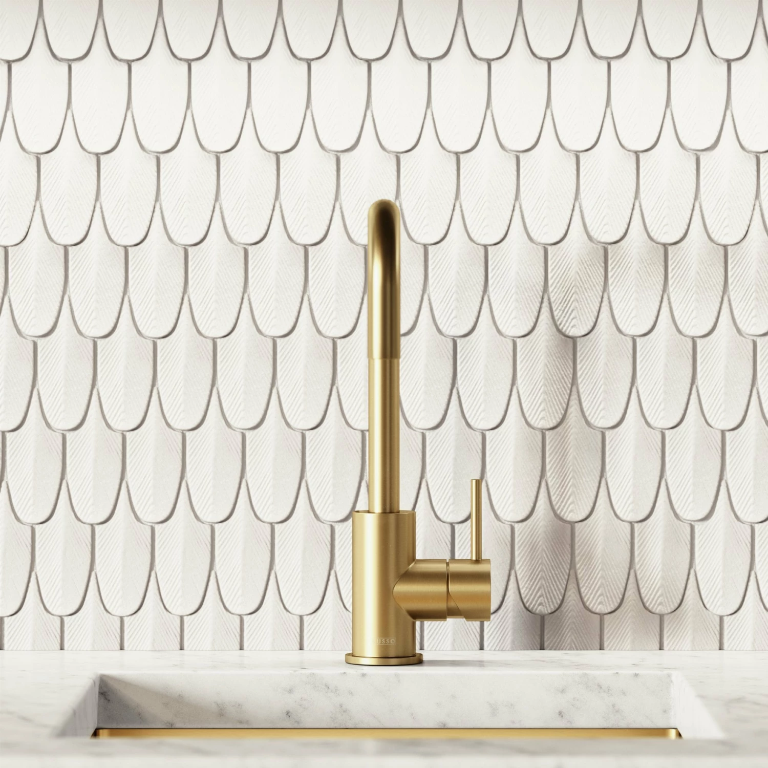 Flow Single Lever Kitchen Mixer Tap Brushed Gold 5 Flow Single Lever Kitchen Mixer Tap Brushed Gold - Image 3