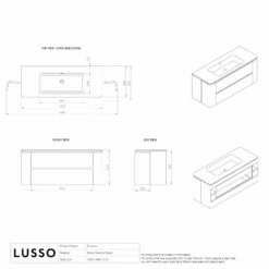 Fontane Vanity Unit With Stone Basin (Matte White 1200mm) -LUSSOSTONE Shop fontane vanity unit with stone basin matte white 1200mm p1907 35920 zoom