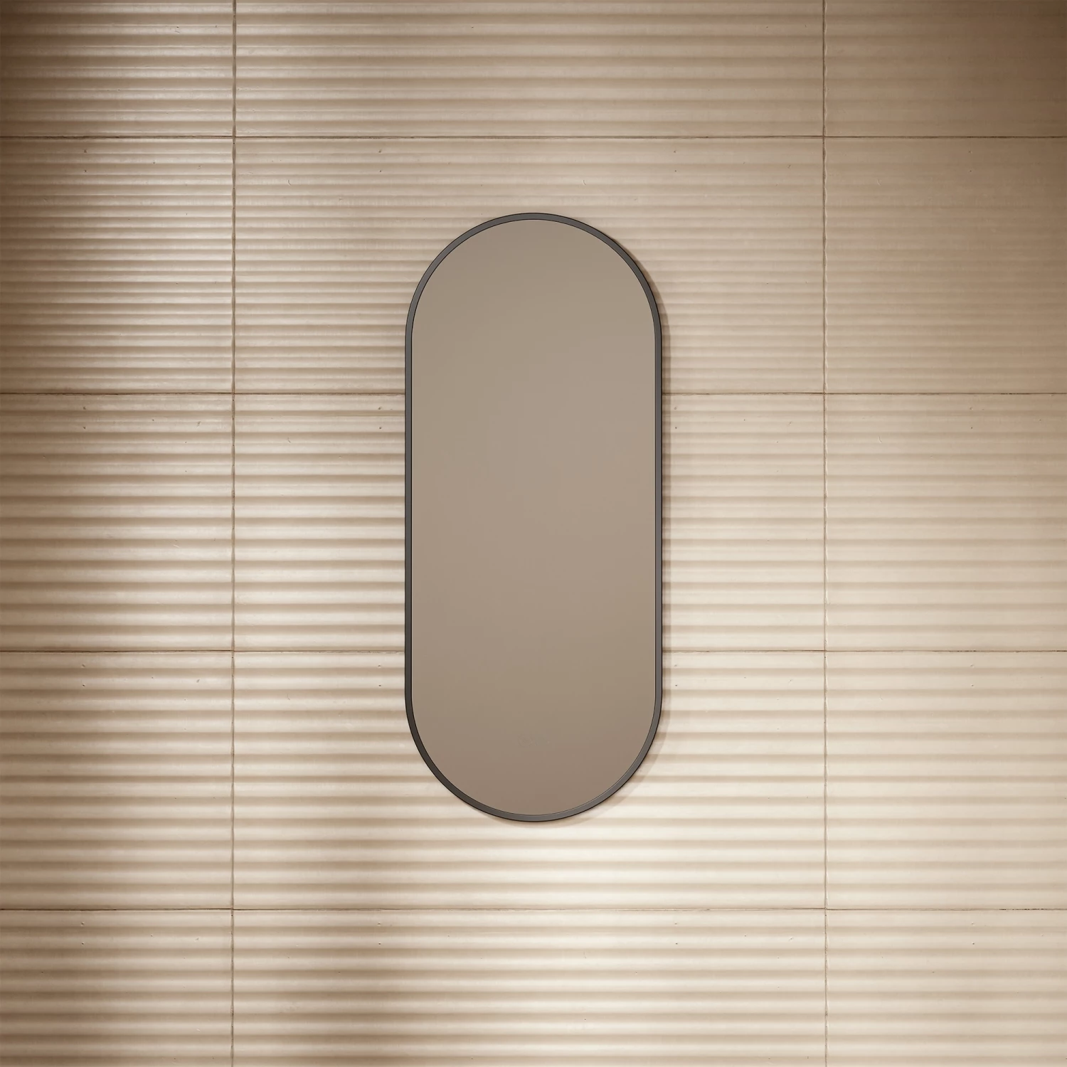 Glamora Matte Black Mirror With Natural White LED Light And Demister 380mm 6 Glamora Matte Black Mirror With Natural White LED Light And Demister 380mm - Image 4