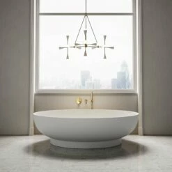 Grande Freestanding Round Stone Bath 1900mm -LUSSOSTONE Shop grande freestanding round stone bath 1900mm p328 21978 zoom