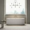 Jadore II Freestanding Fluted Stone Bath Matte Finish 1700mm -LUSSOSTONE Shop jadore ii freestanding fluted stone bath matte finish 1700mm p5069 28087 zoom