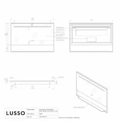 Levante Brushed Gold Mirror With Natural White LED Light And Demister 1200mm -LUSSOSTONE Shop levante brushed gold mirror with natural white led light and demister 1200mm p6481 39857 zoom