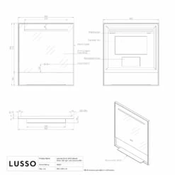 Levante Brushed Gold Mirror With Natural White LED Light And Demister 800mm 11 Levante Brushed Gold Mirror With Natural White LED Light And Demister 800mm -LUSSOSTONE Shop levante brushed gold mirror with natural white led light and demister 800mm p6479 39855 zoom
