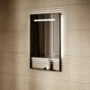 Levante Matte Black Mirror With Natural White LED Light And Demister 600mm -LUSSOSTONE Shop levante matte black mirror with natural white led light and demister 600mm p6476 40664 zoom