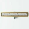 Linear Brushed Gold Tilable Wetroom Waste Kit -LUSSOSTONE Shop linear brushed gold tilable wetroom waste kit p4737 31729 zoom