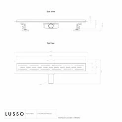 Linear Brushed Stainless Tilable Wetroom Waste Kit -LUSSOSTONE Shop linear brushed stainless tilable wetroom waste kit p4735 26425 zoom