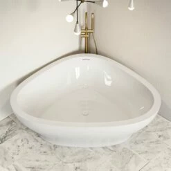 Lissoni Freestanding Corner Stone Bath 1780mm -LUSSOSTONE Shop lissoni freestanding corner stone bath 1780mm p1073 27824 zoom