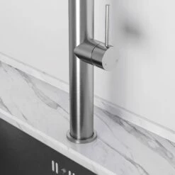 Livello Brushed Stainless Pull Out Kitchen Mixer Tap -LUSSOSTONE Shop livello brushed stainless pull out kitchen mixer tap p2407 13680 zoom