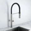 Livello Brushed Stainless Pull Out Kitchen Mixer Tap -LUSSOSTONE Shop livello brushed stainless pull out kitchen mixer tap p2407 35856 zoom