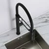 Livello Matte Black Pull Out Kitchen Mixer Tap