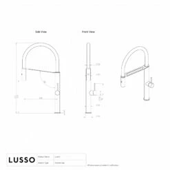 Livello Pull Out Kitchen Mixer Tap Gunmetal -LUSSOSTONE Shop livello pull out kitchen mixer tap gunmetal p5843 46380 zoom