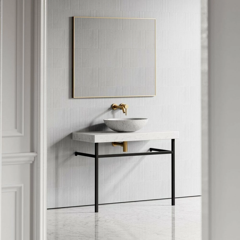 Lomazzo Countertop Vanity Unit Carrara Marble 1000mm 5 Lomazzo Countertop Vanity Unit Carrara Marble 1000mm - Image 3