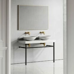 Lomazzo Countertop Vanity Unit Carrara Marble 1200mm 8 Lomazzo Countertop Vanity Unit Carrara Marble 1200mm -LUSSOSTONE Shop lomazzo countertop vanity unit carrara marble 1200mm p5025 27618 image