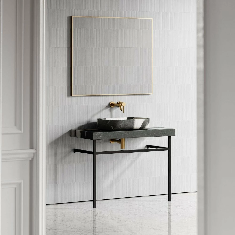 Lomazzo Countertop Vanity Unit Panda Marble 1000mm 5 Lomazzo Countertop Vanity Unit Panda Marble 1000mm - Image 3