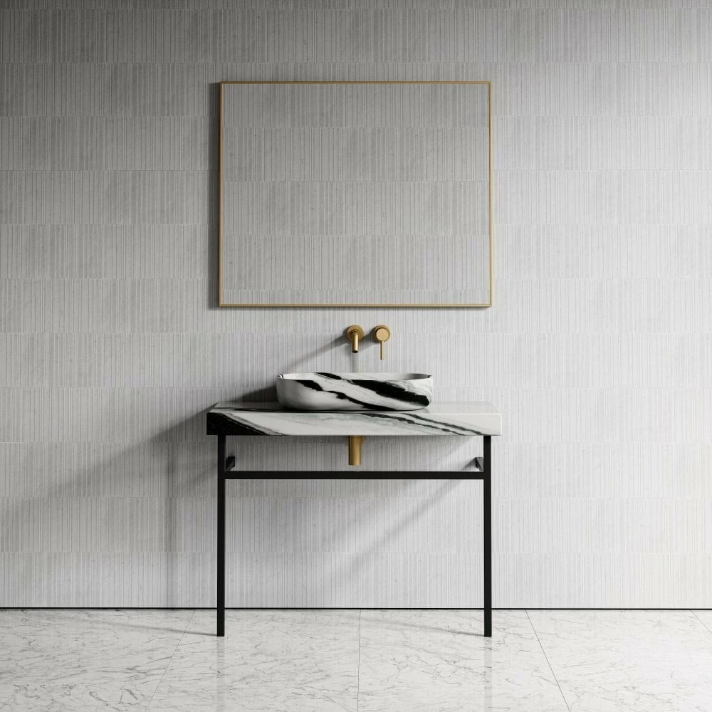 Lomazzo Countertop Vanity Unit Panda Marble 1000mm 6 Lomazzo Countertop Vanity Unit Panda Marble 1000mm - Image 4