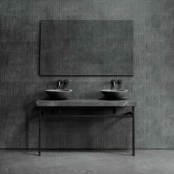 Lomazzo Countertop Vanity Unit Pietra Grey Marble 1400mm
