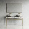 Lomazzo Gold Countertop Vanity Unit Arabescato Marble 1400mm 2 Lomazzo Gold Countertop Vanity Unit Arabescato Marble 1400mm -LUSSOSTONE Shop lomazzo gold countertop vanity unit arabescato marble 1400mm p5650 34724 zoom