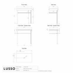 Lomazzo Gold Countertop Vanity Unit Arabescato Marble 800mm -LUSSOSTONE Shop lomazzo gold countertop vanity unit arabescato marble 800mm p5638 35956 zoom