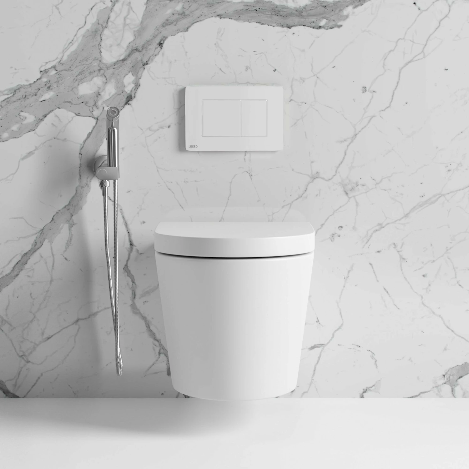 Lusso Chrome Temperature Control Douche Kit With Valve 4 Lusso Chrome Temperature Control Douche Kit With Valve - Image 2