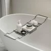 Lusso Decor Matte Black Bath Caddy Rack (730-820mm)