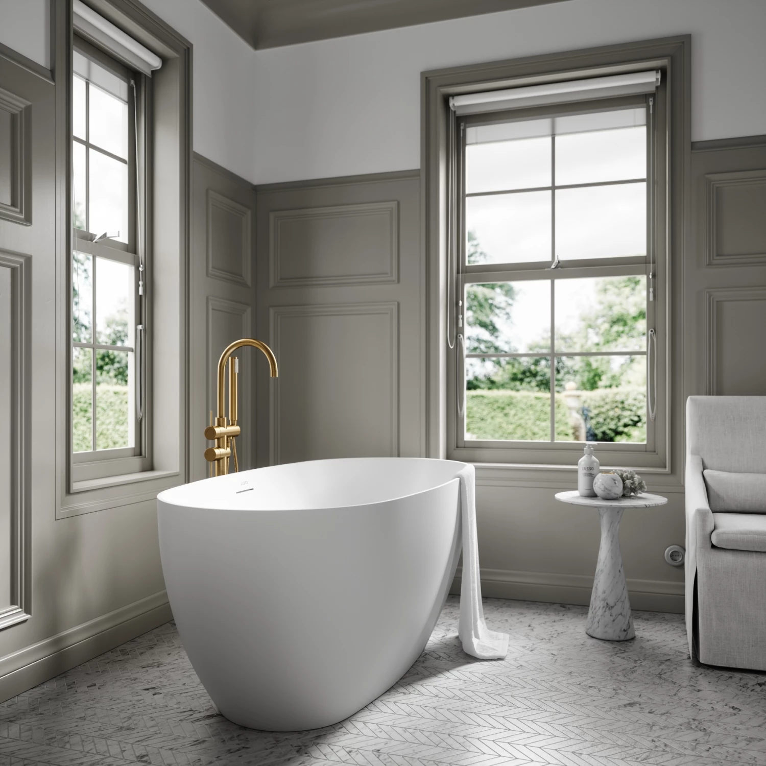 Lusso Light Mimi Freestanding Bath 1500mm 4 Lusso Light Mimi Freestanding Bath 1500mm - Image 2