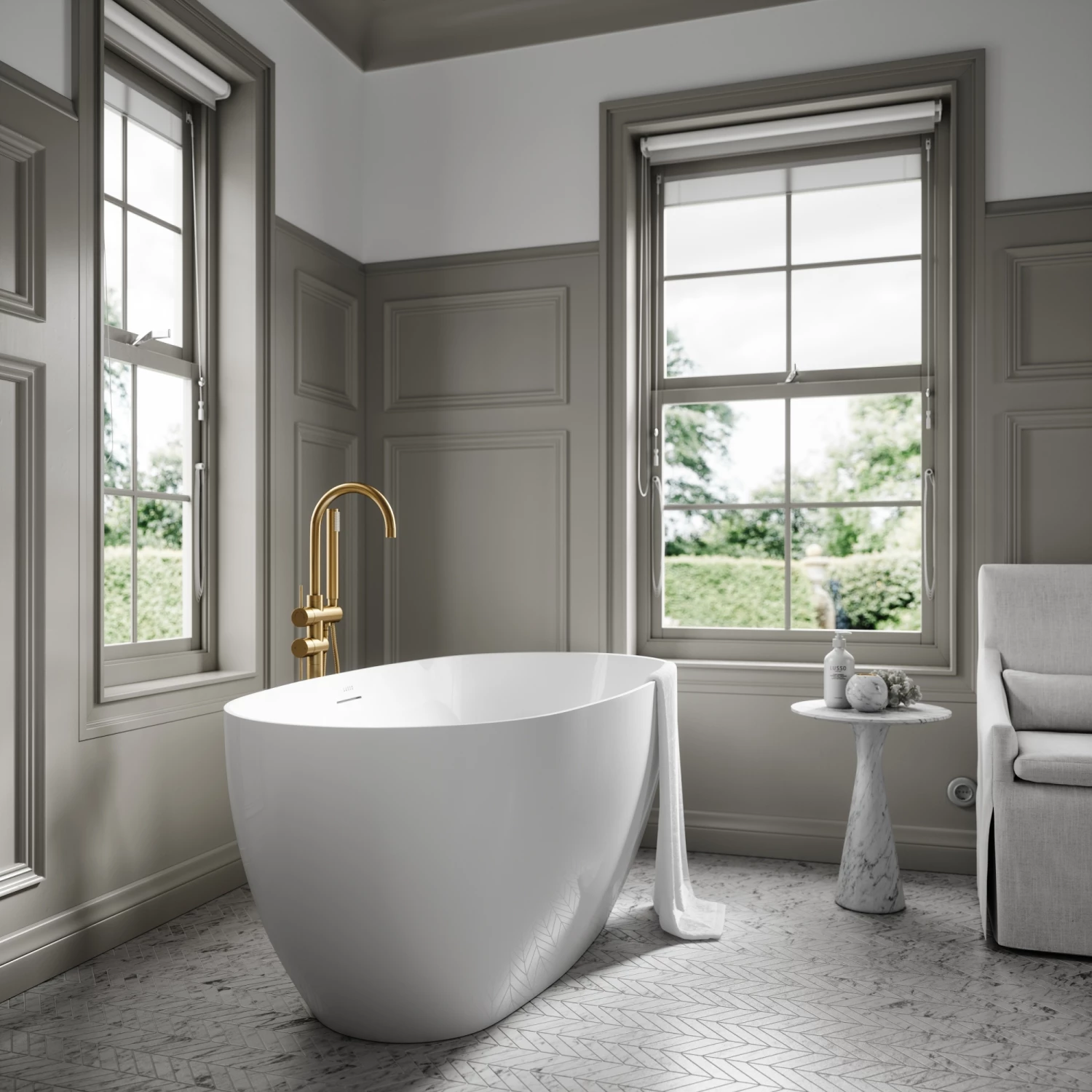 Lusso Light Mimi Freestanding Bath 1500mm 5 Lusso Light Mimi Freestanding Bath 1500mm - Image 3