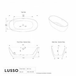 Lusso Light Mimi Freestanding Bath 1500mm 11 Lusso Light Mimi Freestanding Bath 1500mm -LUSSOSTONE Shop lusso light mimi freestanding bath 1500mm p7380 45830 zoom