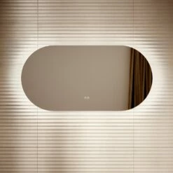 Lusso Regent Oval Mirror With Demister And Light 1200mm -LUSSOSTONE Shop lusso regent oval mirror with demister and light 1200mm p6609 45542 zoom