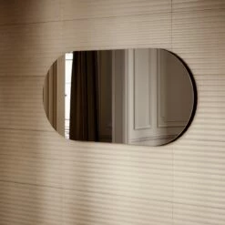 Lusso Regent Oval Mirror With Demister And Light 1200mm -LUSSOSTONE Shop lusso regent oval mirror with demister and light 1200mm p6609 45543 zoom