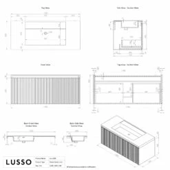 Luv Fluted Vanity Unit With Stone Basin (Matte White 1200mm) -LUSSOSTONE Shop luv fluted vanity unit with stone basin matte white 1200mm p3162 40415 zoom