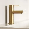 Luxe Basin Monobloc Mixer Tap Brushed Gold -LUSSOSTONE Shop luxe basin monobloc mixer tap brushed gold p1344 43857 zoom
