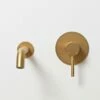 Luxe Brushed Gold Wall Mounted Bath Mixer Tap 1 Luxe Brushed Gold Wall Mounted Bath Mixer Tap -LUSSOSTONE Shop luxe brushed gold wall mounted bath mixer tap p1350 8317 zoom