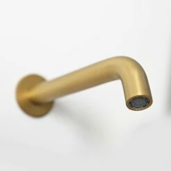Luxe Brushed Gold Wall Mounted Bath Shower Mixer Tap -LUSSOSTONE Shop luxe brushed gold wall mounted bath shower mixer tap p1299 8305 zoom