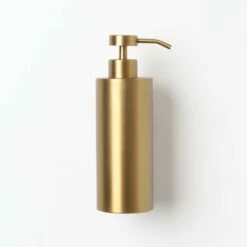 Luxe Brushed Gold Wall Mounted Soap Dispenser