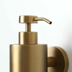 Luxe Brushed Gold Wall Mounted Soap Dispenser 8 Luxe Brushed Gold Wall Mounted Soap Dispenser -LUSSOSTONE Shop luxe brushed gold wall mounted soap dispenser p1855 13161 image
